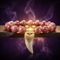 Rhodochrosite & Animal Tooth Bracelet II - Fire Element