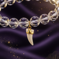 Clear Quartz & Animal Tooth Bracelet I - Metal Element