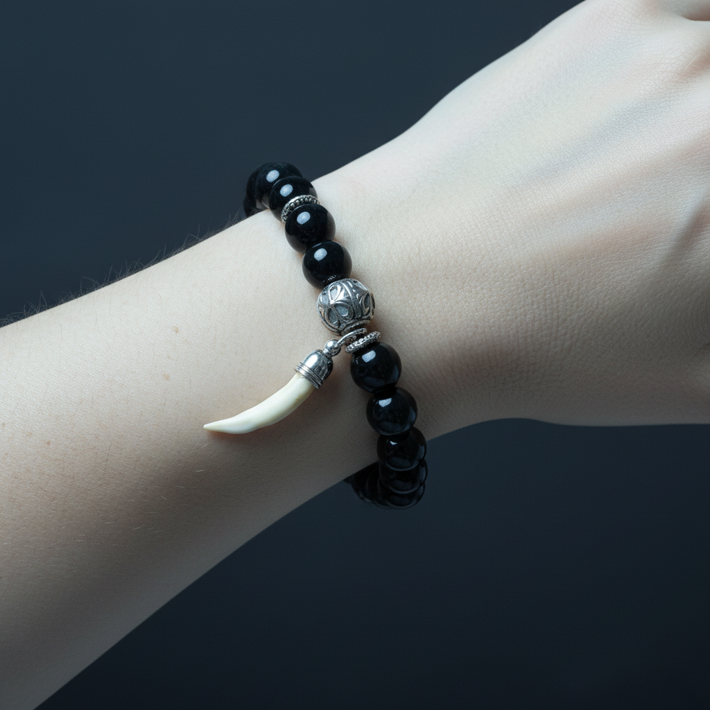 Water Element Bracelet worn on fair skin wrist