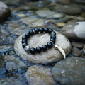 Water Element Black Obsidian Bracelet — hero shot