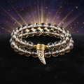 Smoky Quartz & Animal Tooth Bracelet I - Earth Element