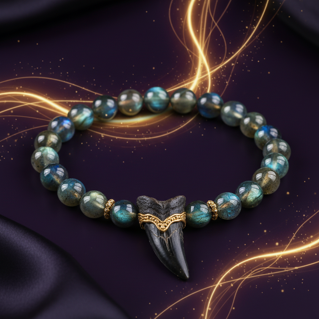 Labradorite & Animal Tooth Bracelet II - Water Element