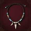 Triple Crocodile Tooth Necklace - Cover