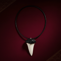 Black Dome Crocodile Tooth Necklace - Cover